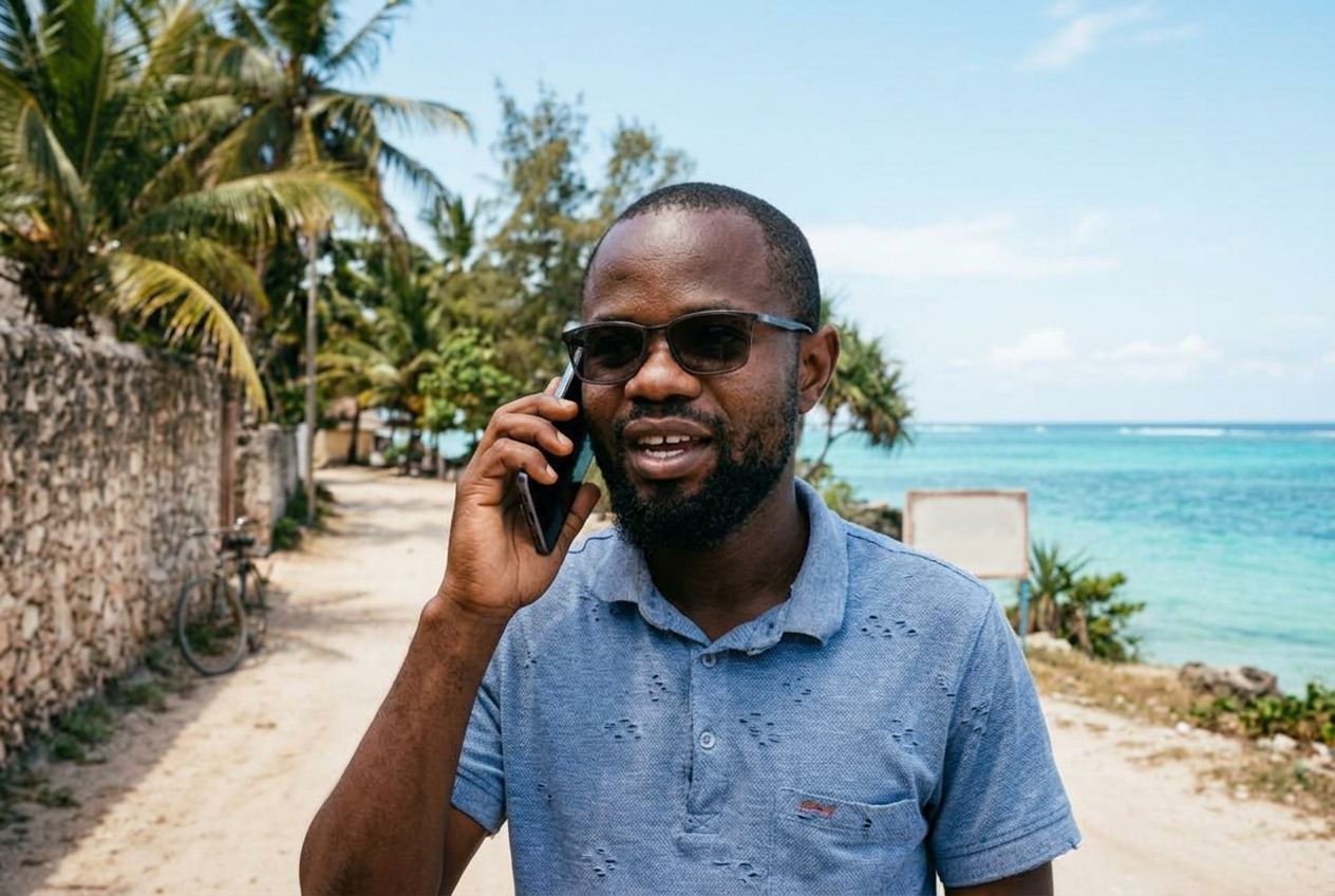 Booking a Zanzibar taxi on WhatsApp: what to send
